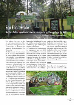 Zu Besuch im Zoo Eberswalde (Heft 3|2024, 7 Seiten)